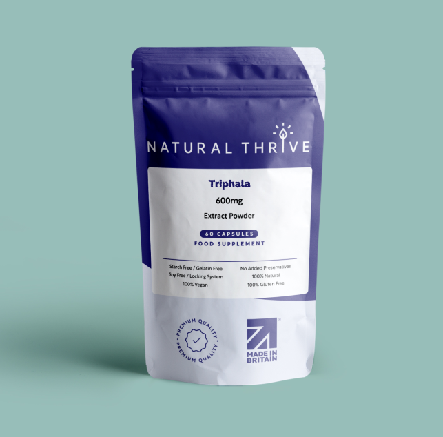 Natural pure & Premium Triphala Extract Powder Capsules 600mg | £8.99 | Natural Powder Supplements Natural Thrive Natural Thrive