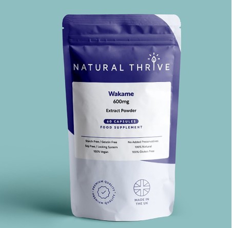 Natural Pure & Premium Wakame 600mg | £9.99 | Natural Powder Supplements Natural Thrive Natural Thrive