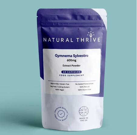 Natural Pure & Premium Gymnema Sylvestre Gudmar Capsules 600mg | £9.99 | Natural Powder Supplements Natural Thrive Natural Thrive