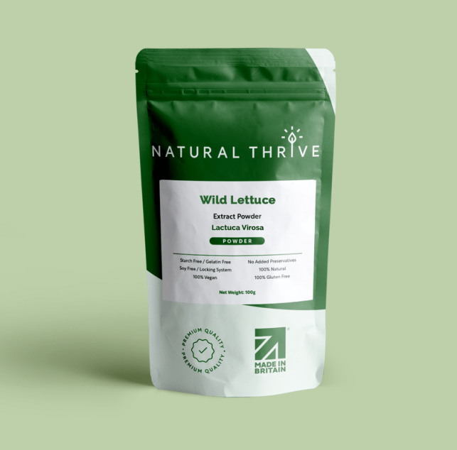 Natural pure & Premium Wild Lettuce Extract Powder 100g | £18.99 | Natural Powder Supplements Natural Thrive Natural Thrive