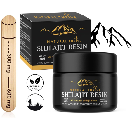 Shilajit Resin 100% Pure from The Himalayas - Maximum Potency Natural Organic Shilajit | £9.99 | Mushroom Supplements Natural Thrive Natural Thrive