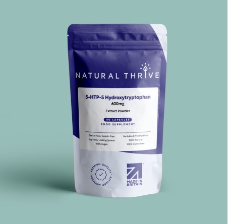 Natural Pure & Premium 5-HTP Extract Powder Capsules 600mg | £12.99 | Natural Powder Supplements Natural Thrive Natural Thrive