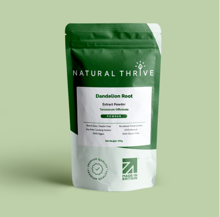 Natural pure & Premium Dandelion Root (Taraxacum Officinale) Extract Powder 100g | £19.99 | Natural Powder Supplements Natural Thrive Natural Thrive