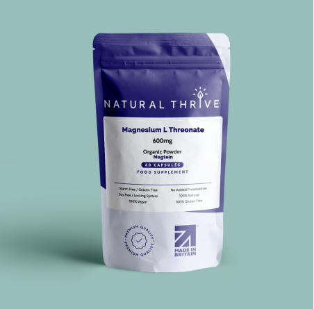 Natural pure & Premium Magnesium L Threonate (Magtein) Powder Capsules 600mg | £9.99 | Natural Powder Supplements Natural Thrive Natural Thrive
